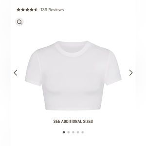 Skims size: L. , Cropped Swim Tee in color Marble